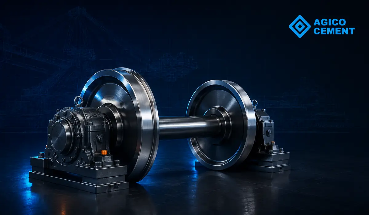 AGICO CEMENT branded 3D heavy duty wheel rendering