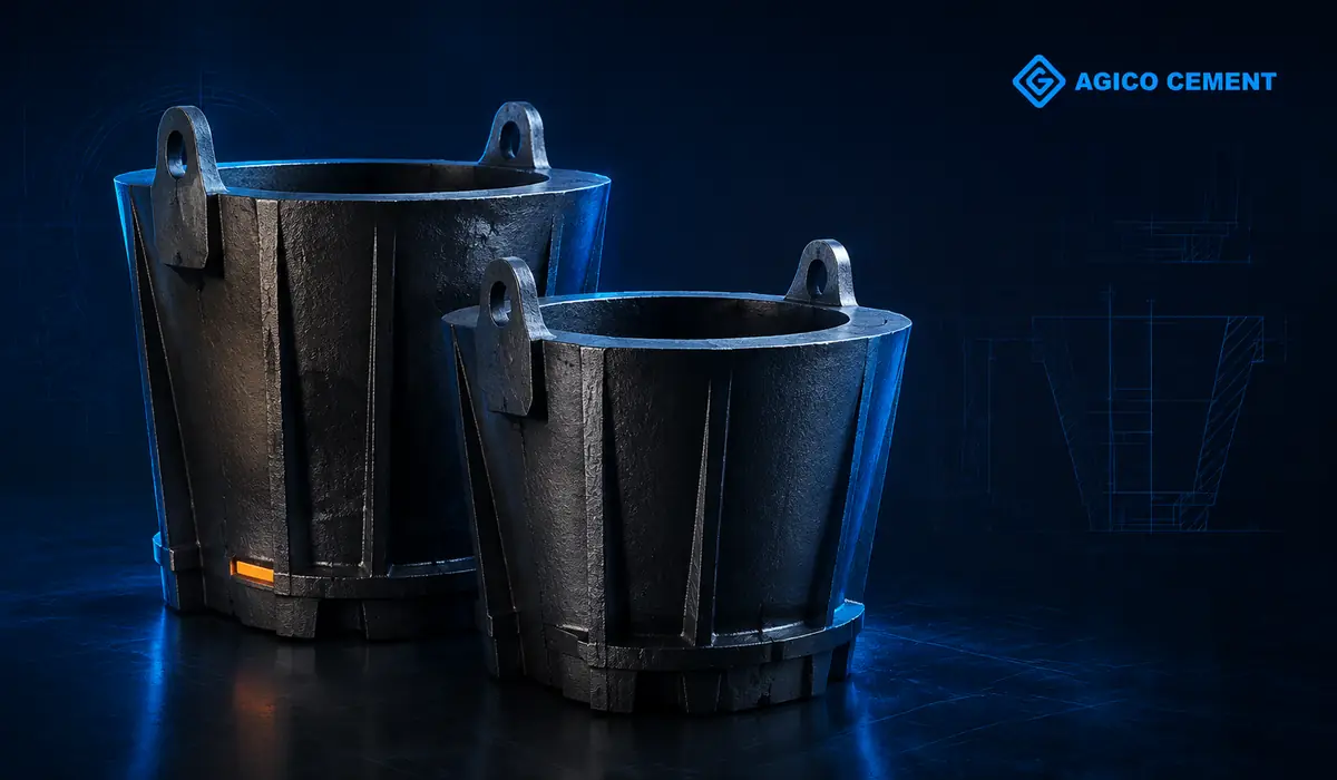 AGICO CEMENT branded 3D ingot mold rendering