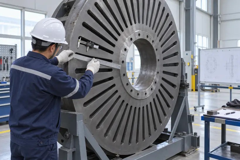 Dimensional quality inspection of a diaphragm component
